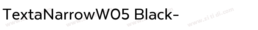 TextaNarrowW05 Black字体转换